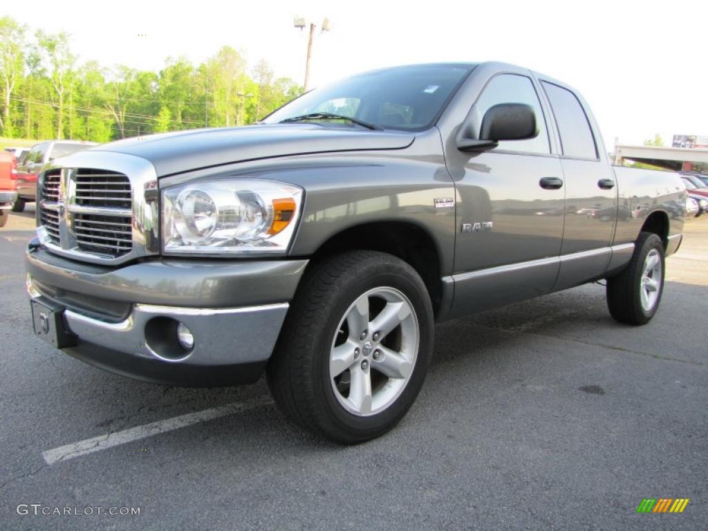 2008 Ram 1500 Big Horn Edition Quad Cab - Mineral Gray Metallic / Medium Slate Gray photo #3