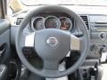 2011 Nissan Versa Charcoal Interior Steering Wheel Photo