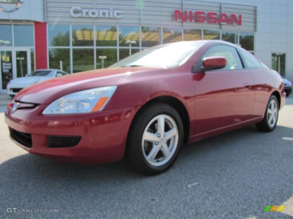 2003 Accord EX-L Coupe - San Marino Red / Ivory photo #1