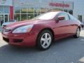 2003 San Marino Red Honda Accord EX-L Coupe  photo #1