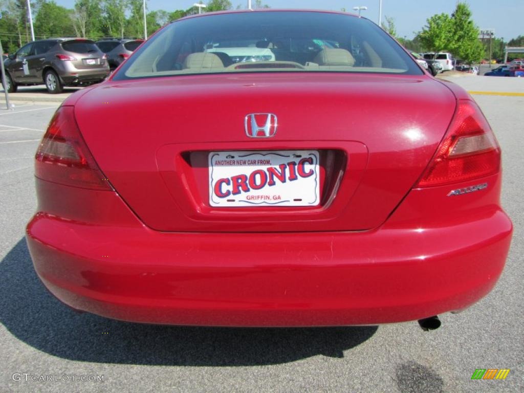 2003 Accord EX-L Coupe - San Marino Red / Ivory photo #4