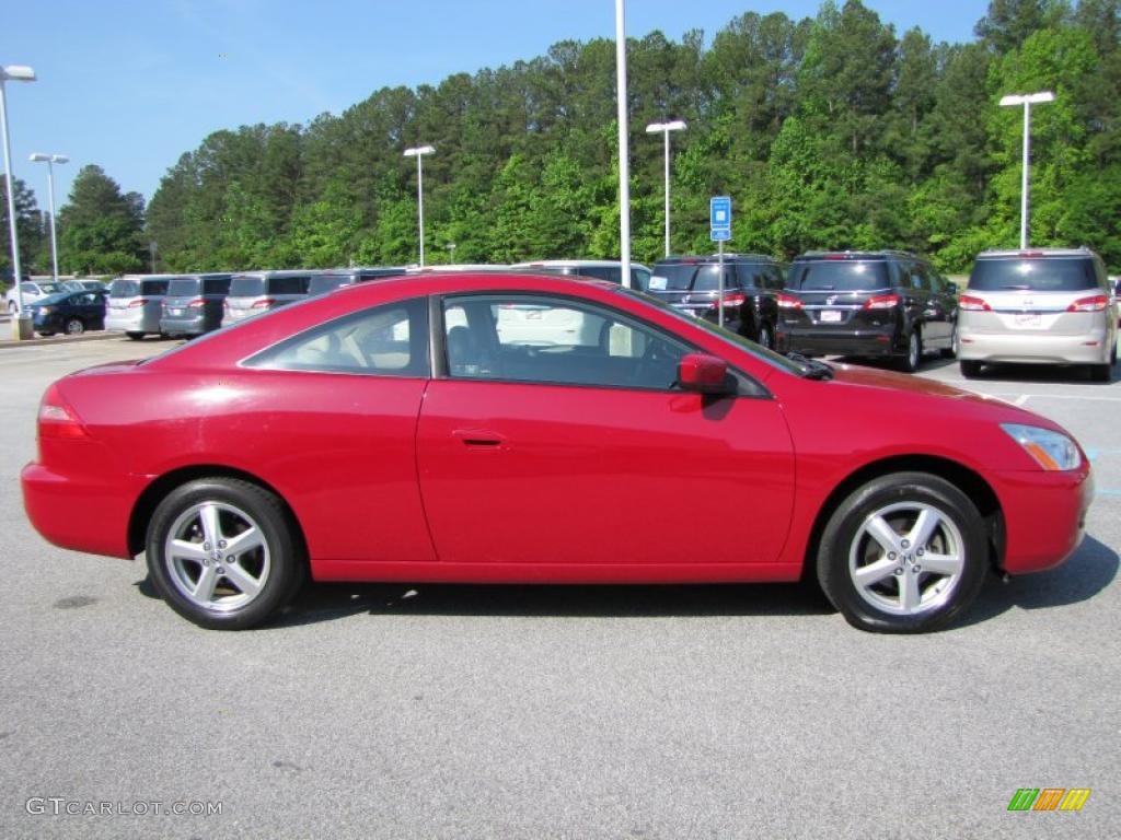 2003 Accord EX-L Coupe - San Marino Red / Ivory photo #6