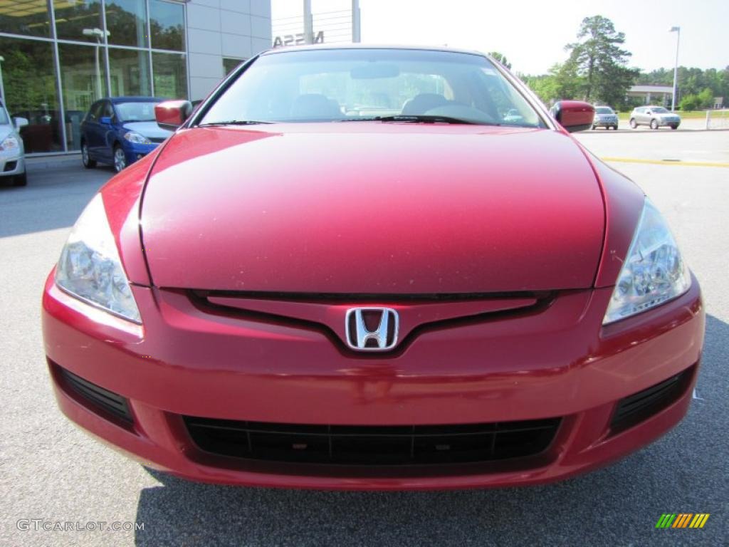 2003 Accord EX-L Coupe - San Marino Red / Ivory photo #8