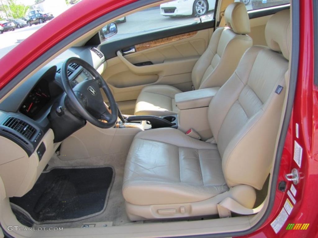 2003 Accord EX-L Coupe - San Marino Red / Ivory photo #10