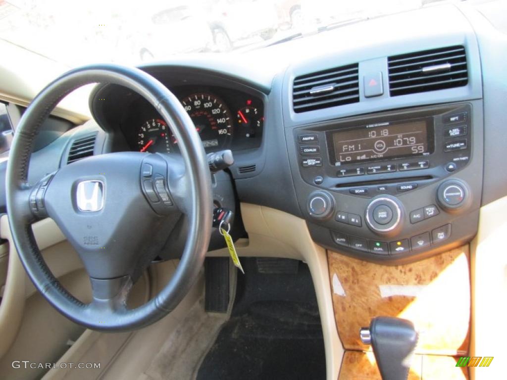 2003 Accord EX-L Coupe - San Marino Red / Ivory photo #14