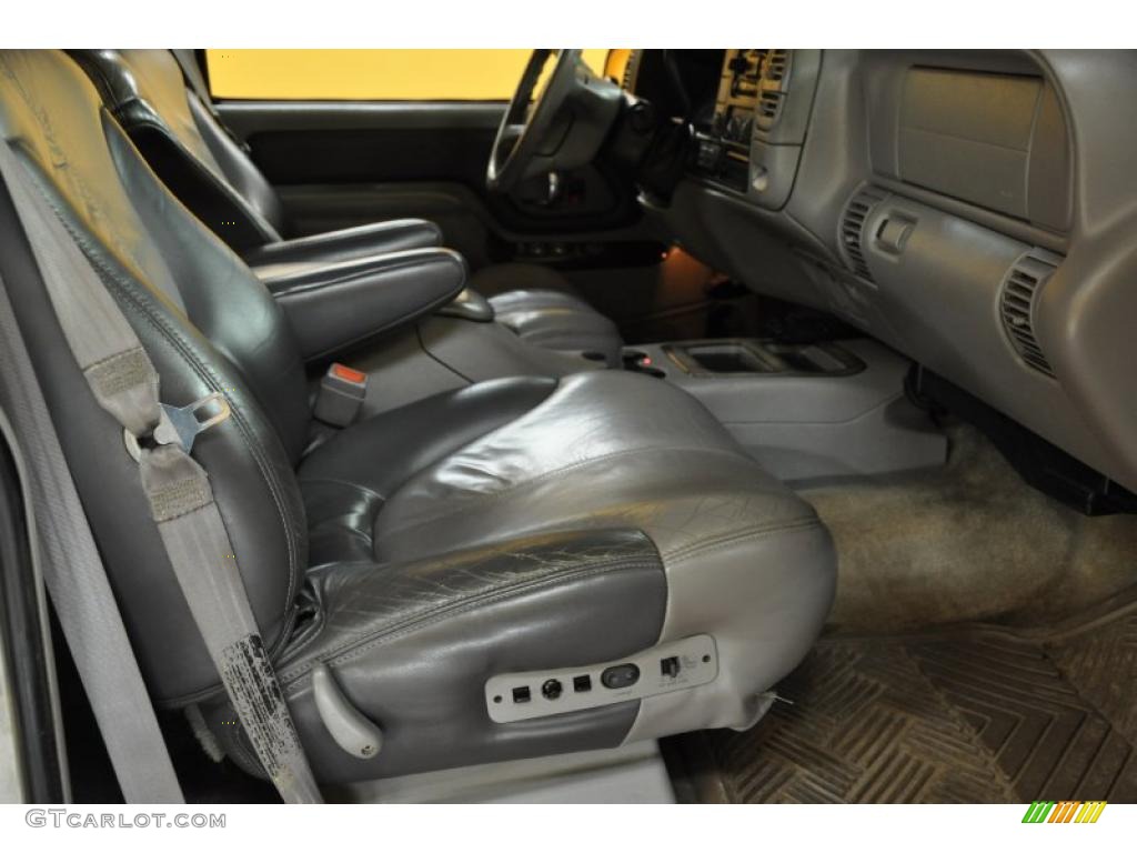 2000 Yukon Denali 4x4 - Silvermist Metallic / Stone Gray photo #15