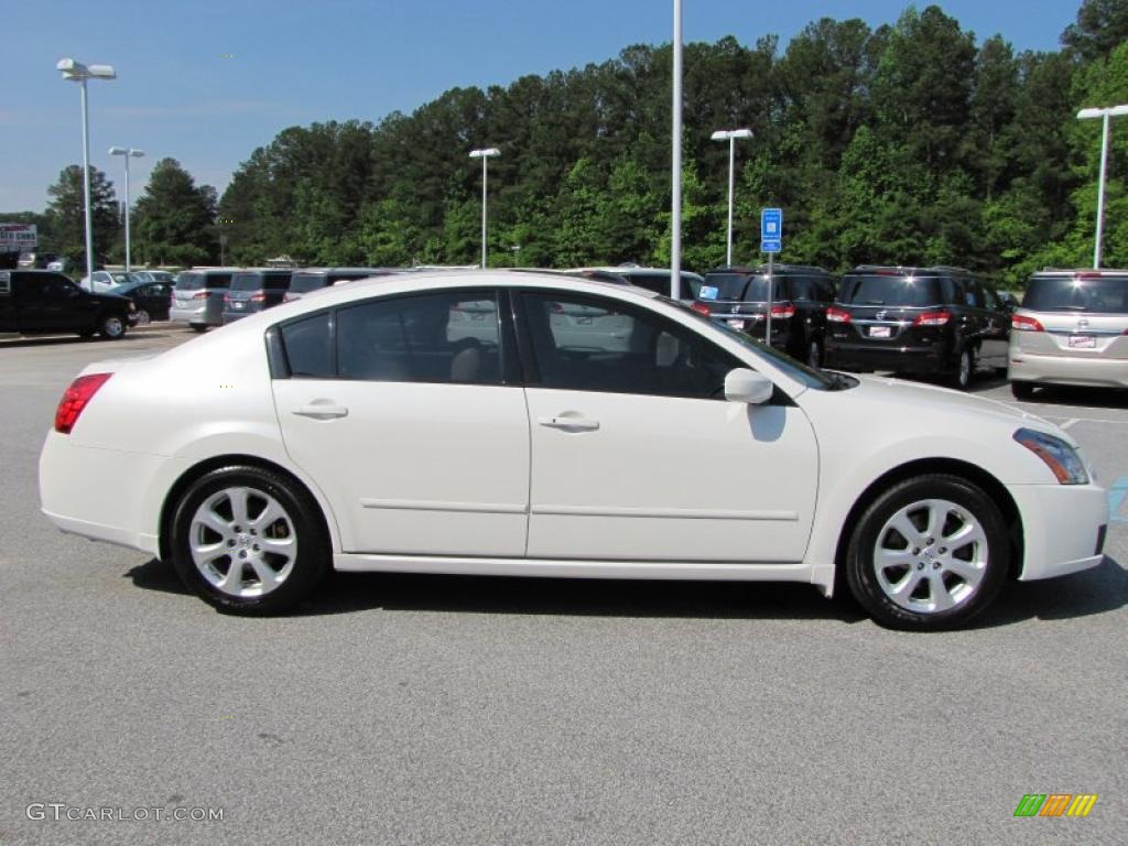 Winter Frost Pearl 2008 Nissan Maxima 3.5 SL Exterior Photo #48497713