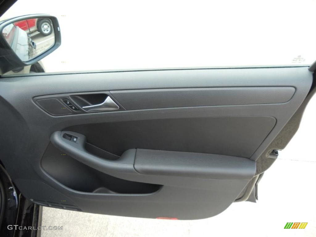 2011 Volkswagen Jetta SE Sedan Titan Black Door Panel Photo #48497962