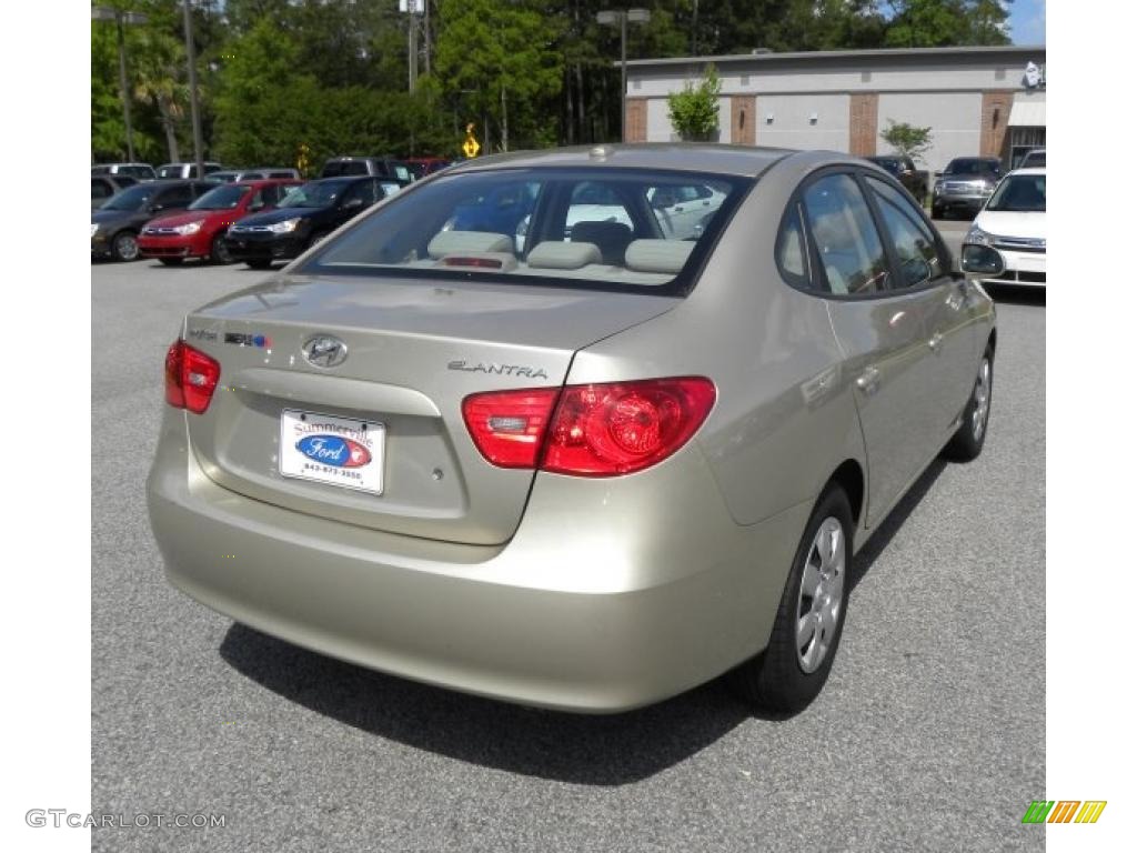 2009 Elantra GLS Sedan - Laguna Sand / Beige photo #13