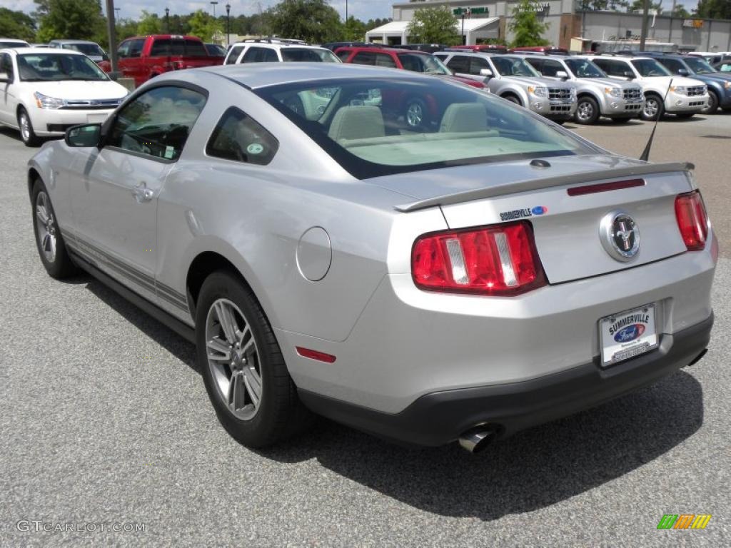 2011 Mustang V6 Premium Coupe - Ingot Silver Metallic / Stone photo #14