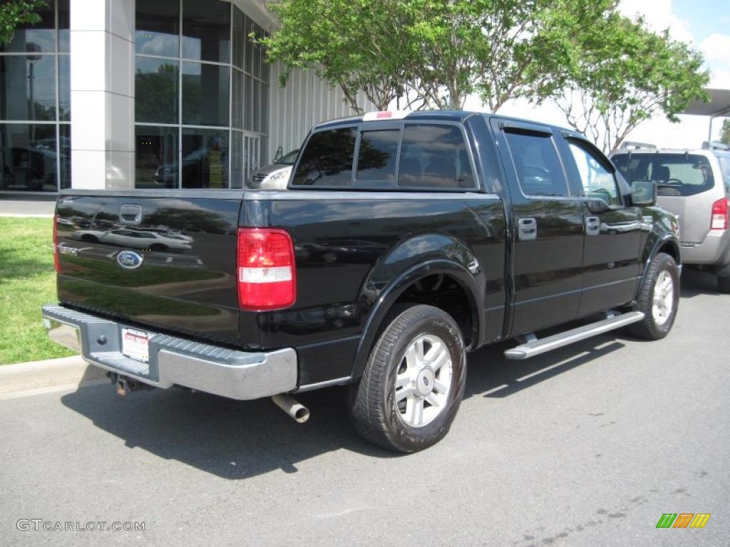 2004 F150 Lariat SuperCrew - Black / Tan photo #3