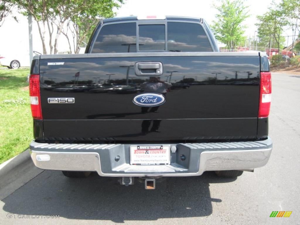 2004 F150 Lariat SuperCrew - Black / Tan photo #4