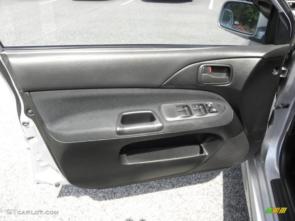2004 Lancer OZ Rally - Cool Silver Metallic / Black photo #6