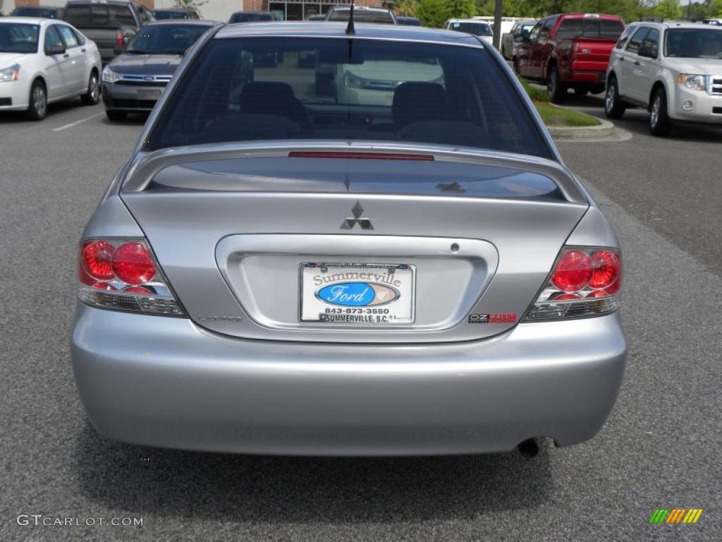 2004 Lancer OZ Rally - Cool Silver Metallic / Black photo #16