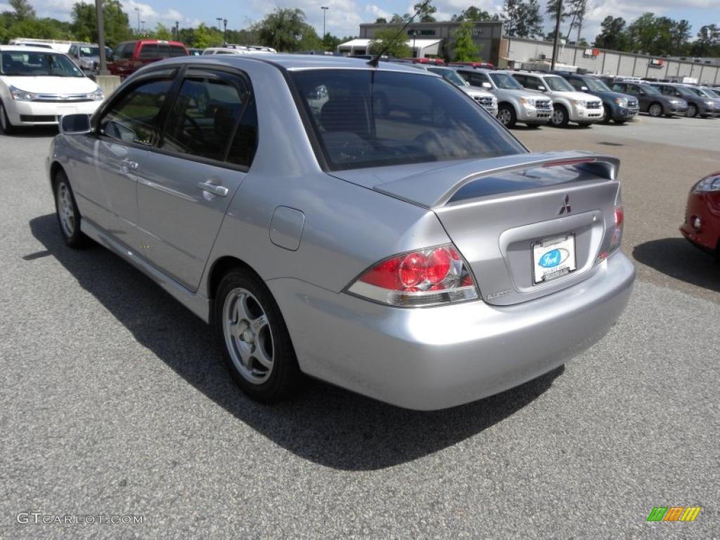2004 Lancer OZ Rally - Cool Silver Metallic / Black photo #19