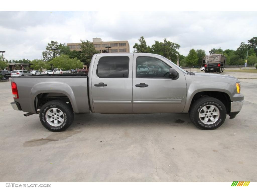 Steel Gray Metallic 2009 GMC Sierra 1500 SLE Crew Cab Exterior Photo #48499852