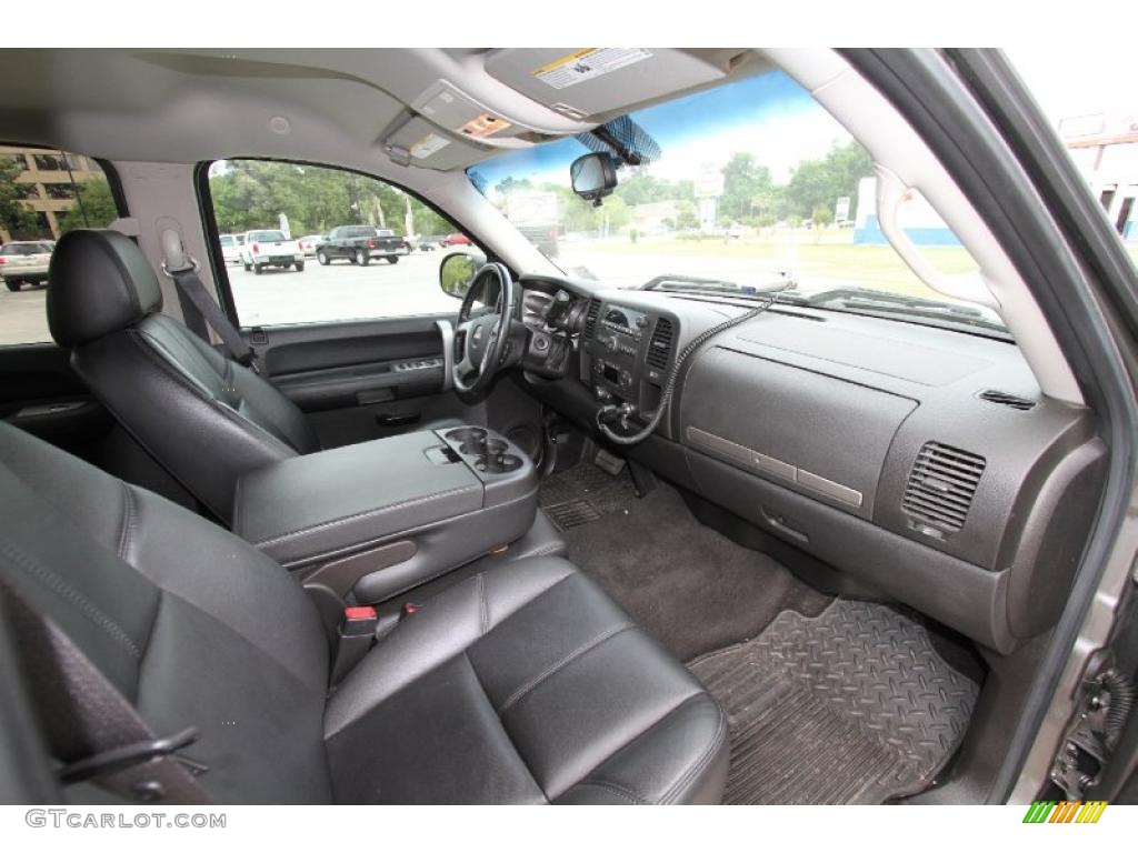 Ebony Interior 2009 GMC Sierra 1500 SLE Crew Cab Photo #48499861