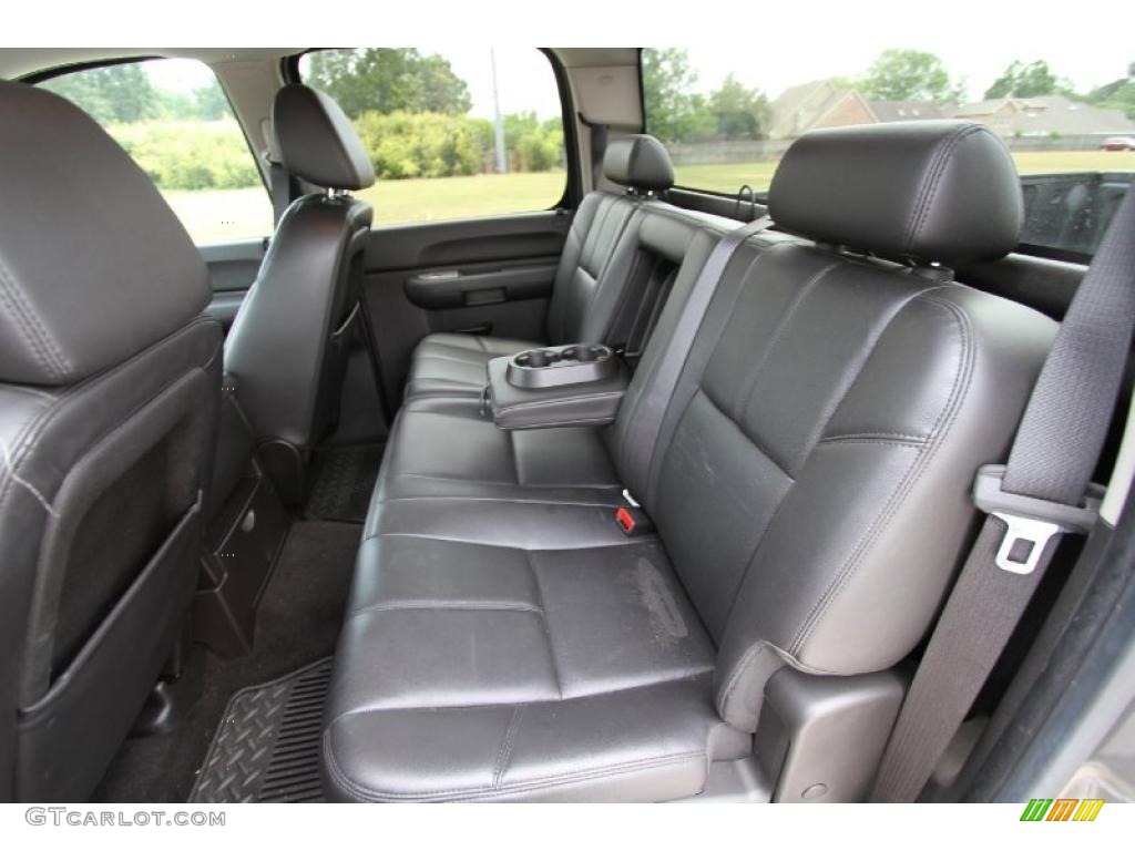 Ebony Interior 2009 GMC Sierra 1500 SLE Crew Cab Photo #48499897