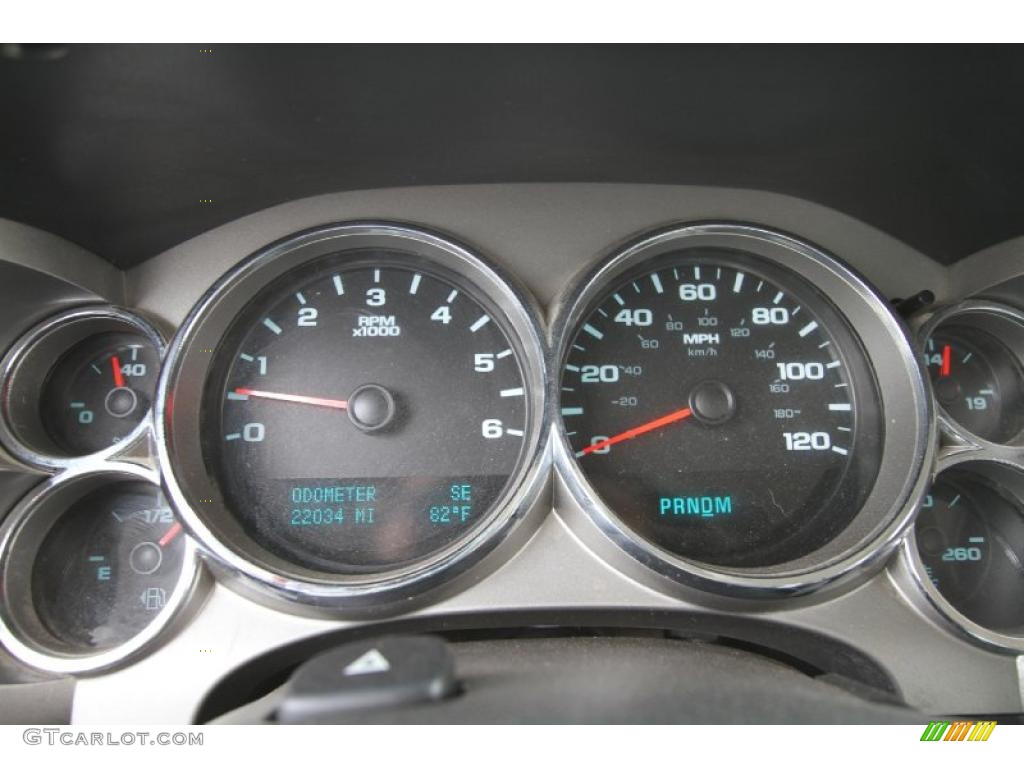 2009 GMC Sierra 1500 SLE Crew Cab Gauges Photo #48499957