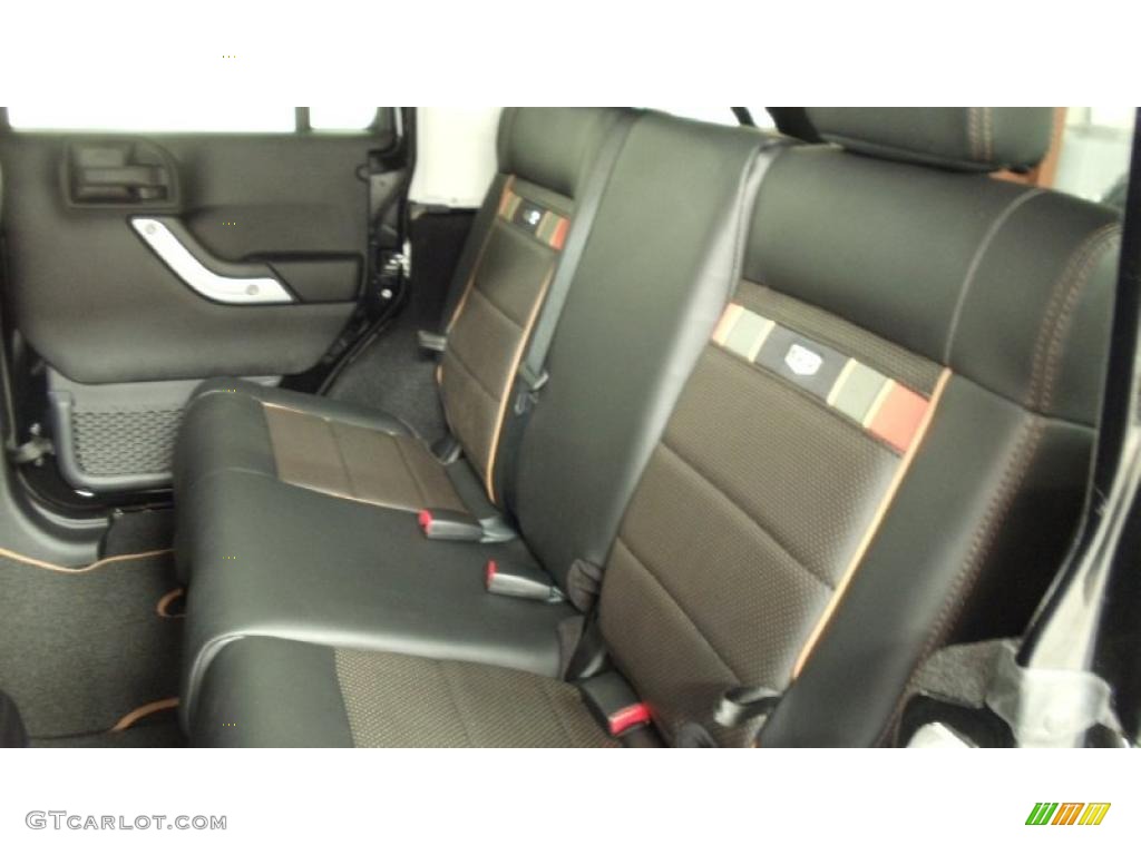 Black/Dark Olive Interior 2011 Jeep Wrangler Unlimited Sahara 70th Anniversary 4x4 Photo #48500062