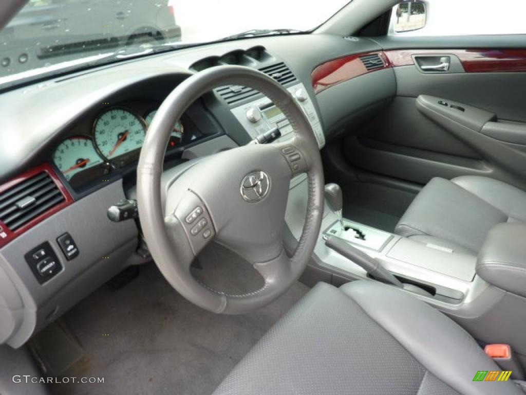 Dark Stone Interior 2005 Toyota Solara SLE V6 Coupe Photo #48500821