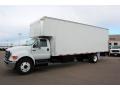 Oxford White 2008 Ford F750 Super Duty XL Chassis Regular Cab Moving Truck