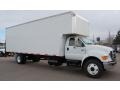 Oxford White 2008 Ford F750 Super Duty XL Chassis Regular Cab Moving Truck Exterior