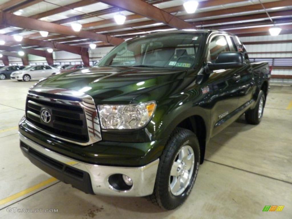 2010 Tundra TRD Double Cab 4x4 - Spruce Green Mica / Graphite Gray photo #11