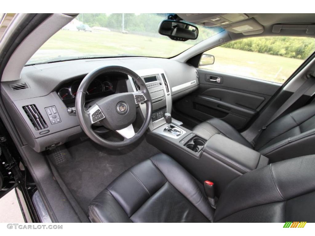 Ebony Interior 2008 Cadillac STS V6 Photo #48501181