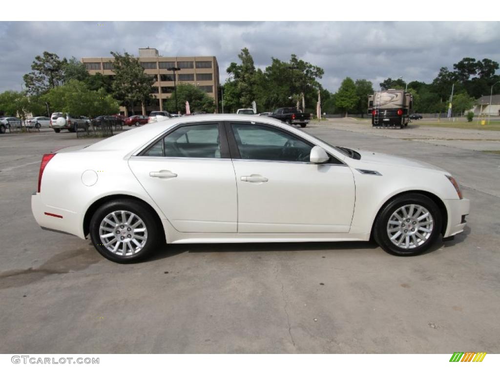 White Diamond Tricoat 2010 Cadillac CTS 3.0 Sedan Exterior Photo #48501325