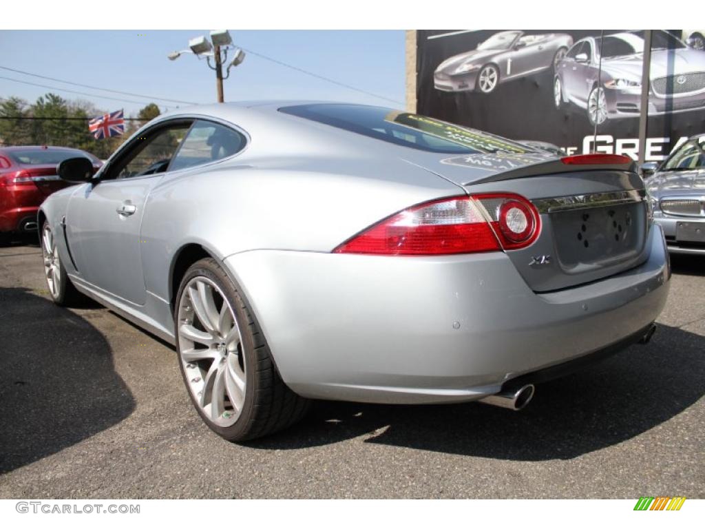 Liquid Silver Metallic 2007 Jaguar XK XK8 Coupe Exterior Photo #48504147