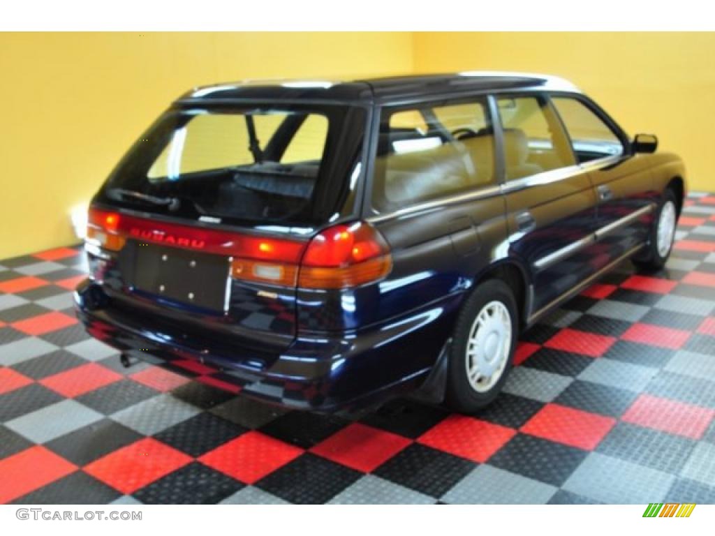 1997 Legacy L Wagon - Deep Sapphire Pearl / Black photo #4