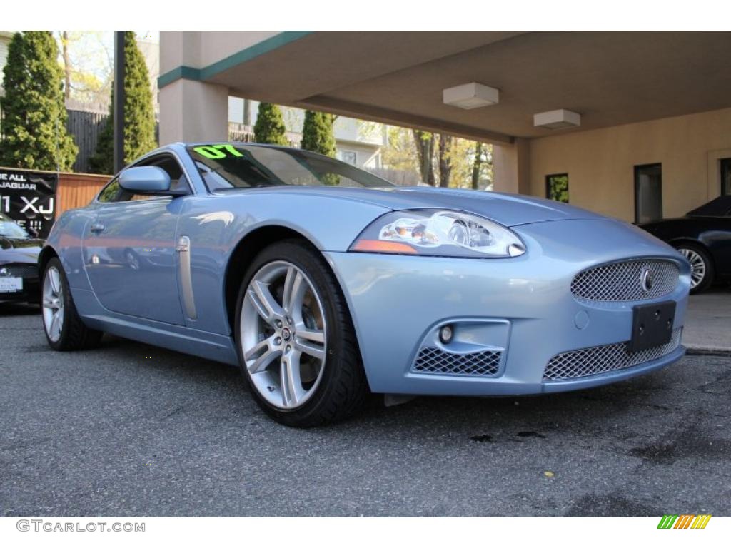 Frost Blue Metallic 2007 Jaguar XK XKR Coupe Exterior Photo #48505071