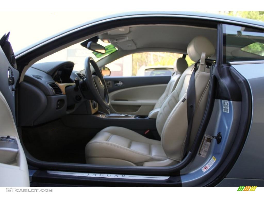 Ivory/Slate Interior 2007 Jaguar XK XKR Coupe Photo #48505143