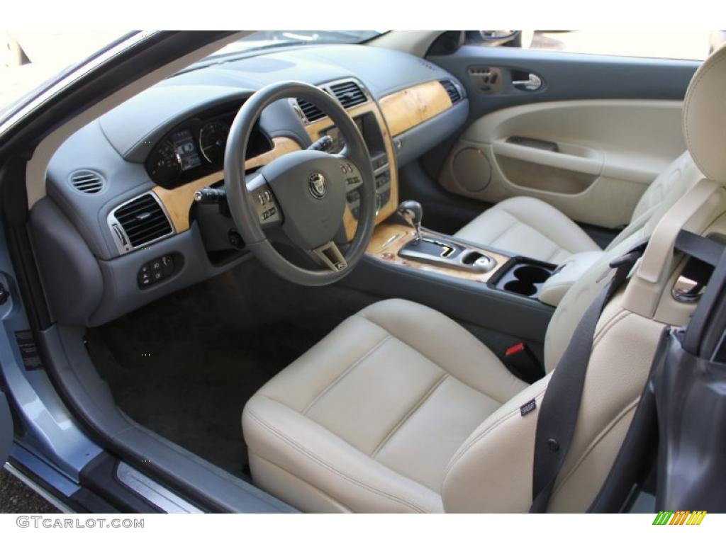Ivory/Slate Interior 2007 Jaguar XK XKR Coupe Photo #48505158