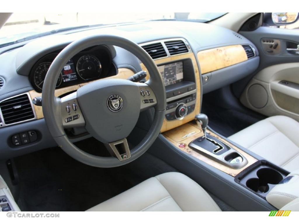 Ivory/Slate Interior 2007 Jaguar XK XKR Coupe Photo #48505173