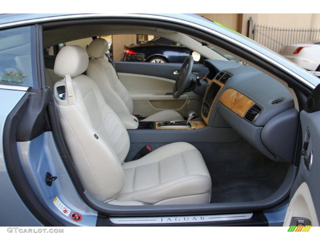 Ivory/Slate Interior 2007 Jaguar XK XKR Coupe Photo #48505248