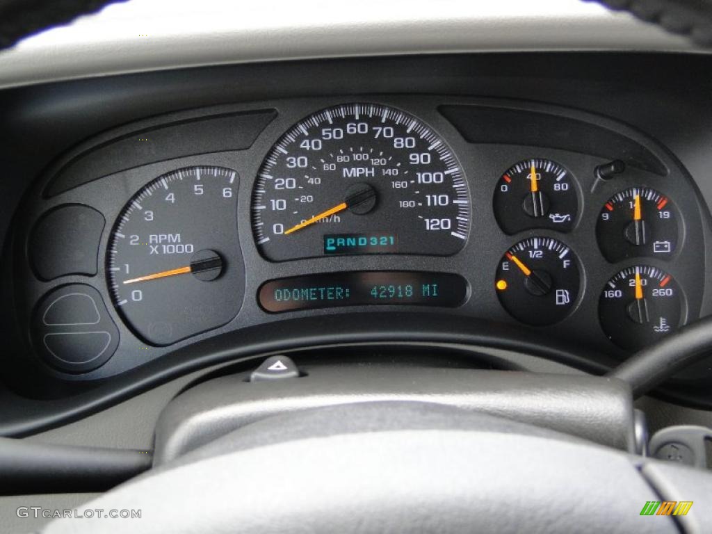 2004 Chevrolet Silverado 1500 LT Extended Cab Gauges Photo #48505554