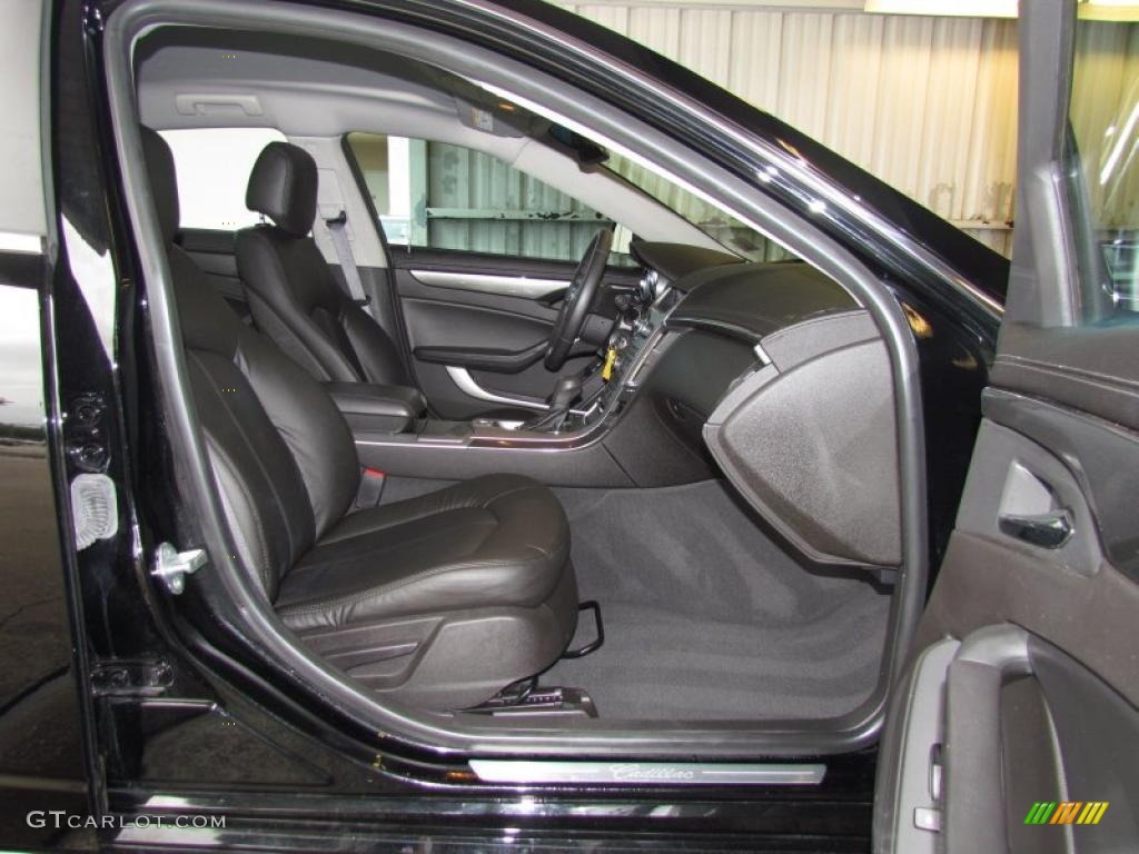 Ebony Interior 2010 Cadillac CTS 3.0 Sedan Photo #48506985