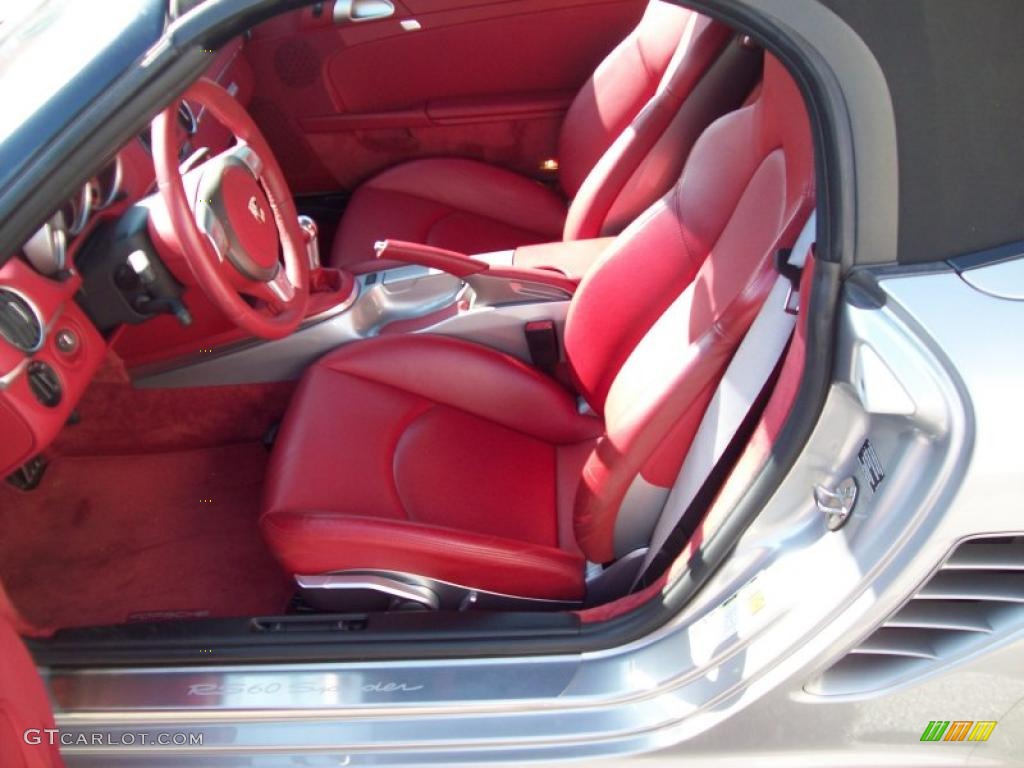 Carrera Red Interior 2008 Porsche Boxster RS 60 Spyder Photo #48507795