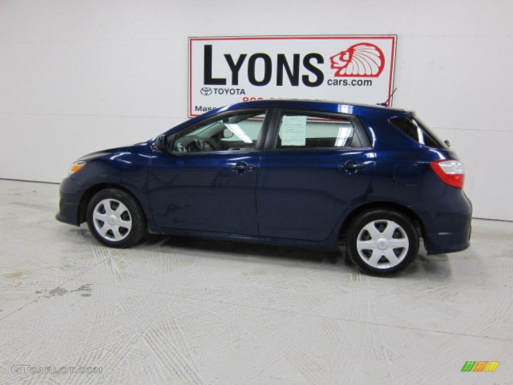 2009 Matrix S - Nautical Blue Metallic / Dark Charcoal photo #35