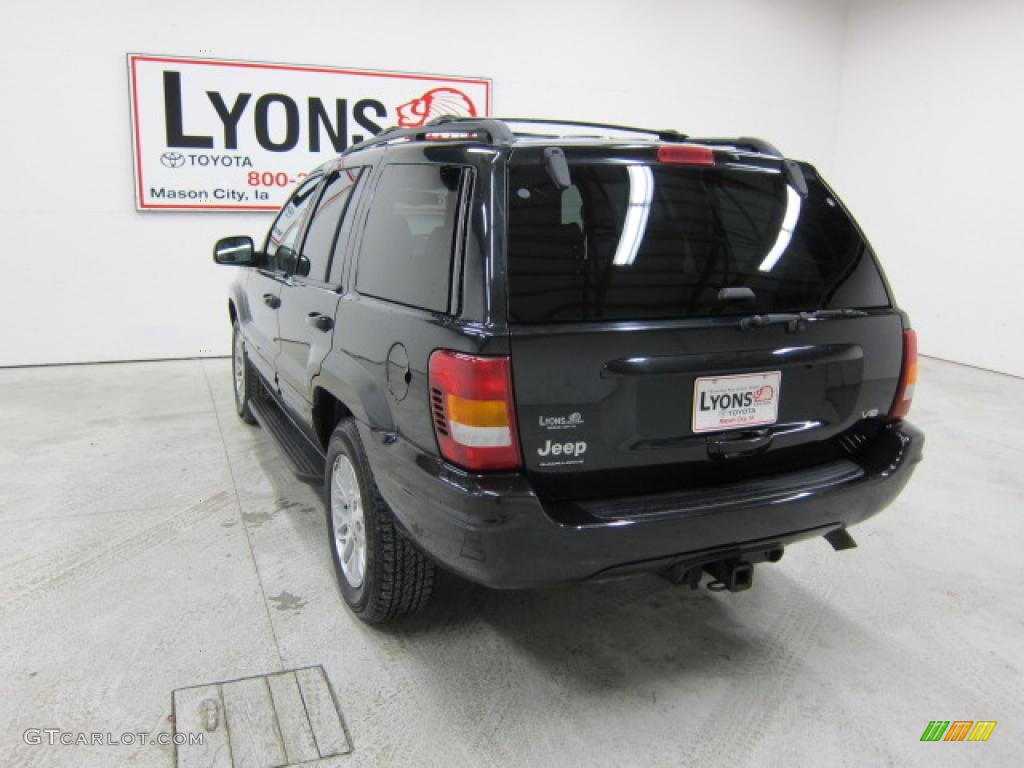 2003 Grand Cherokee Limited 4x4 - Brilliant Black / Dark Slate Gray photo #15
