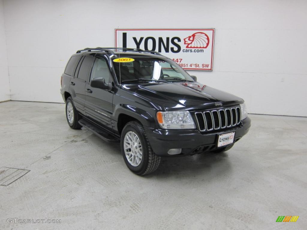 2003 Grand Cherokee Limited 4x4 - Brilliant Black / Dark Slate Gray photo #26