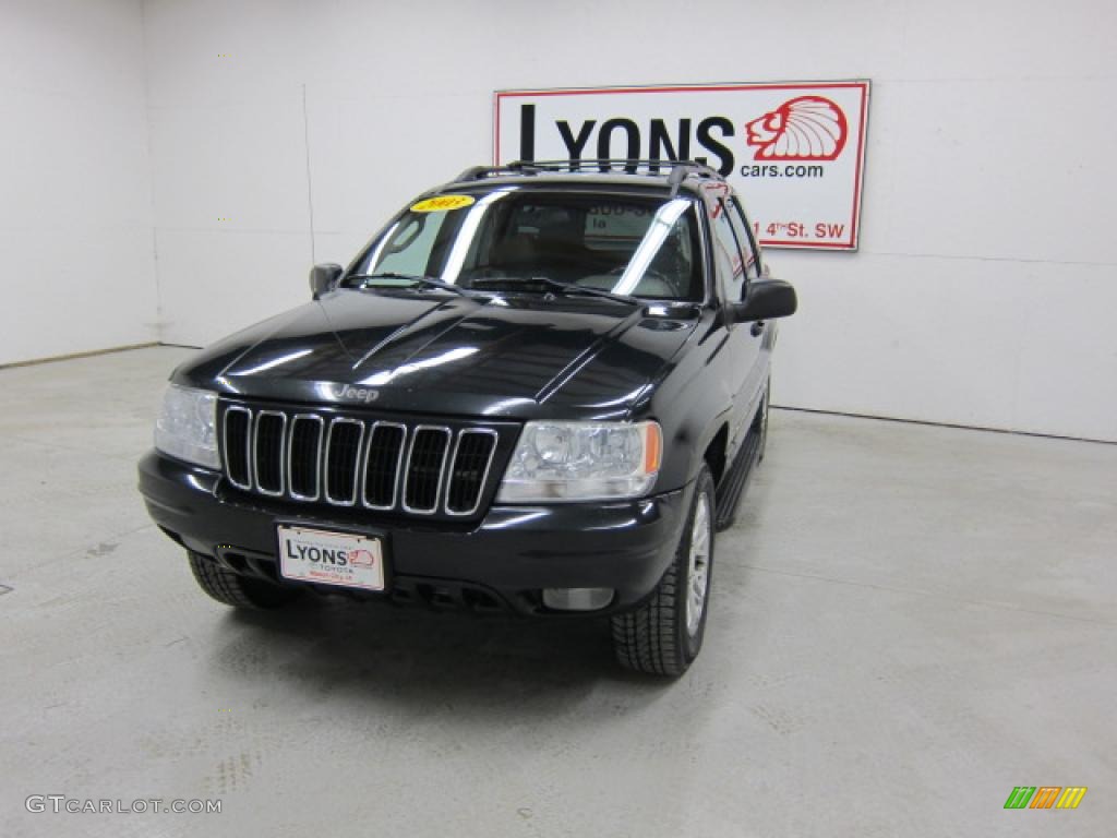 2003 Grand Cherokee Limited 4x4 - Brilliant Black / Dark Slate Gray photo #29