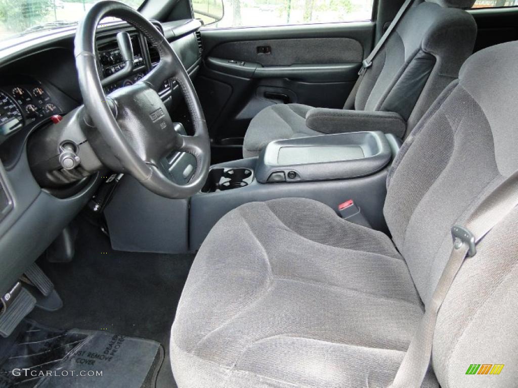 Graphite Interior 2002 GMC Sierra 2500HD SLE Extended Cab Photo #48508755