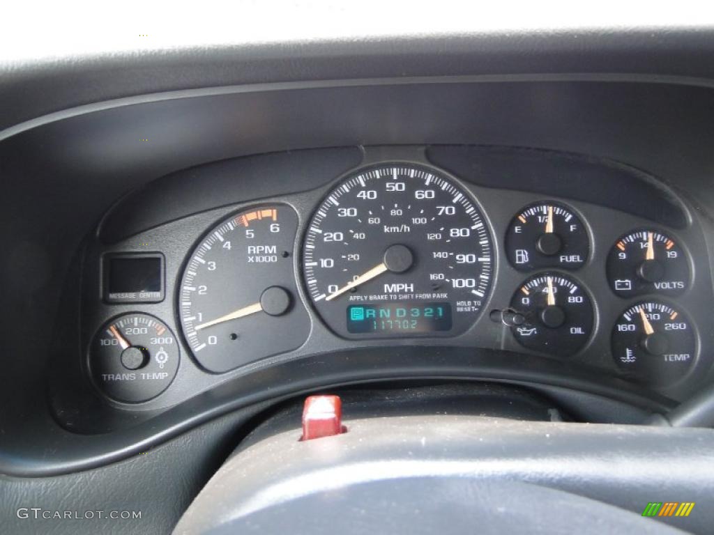 2002 GMC Sierra 2500HD SLE Extended Cab Gauges Photo #48508861