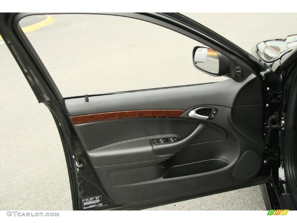2010 Saab 9-3 2.0T Sport Sedan XWD Black Door Panel Photo #48509596