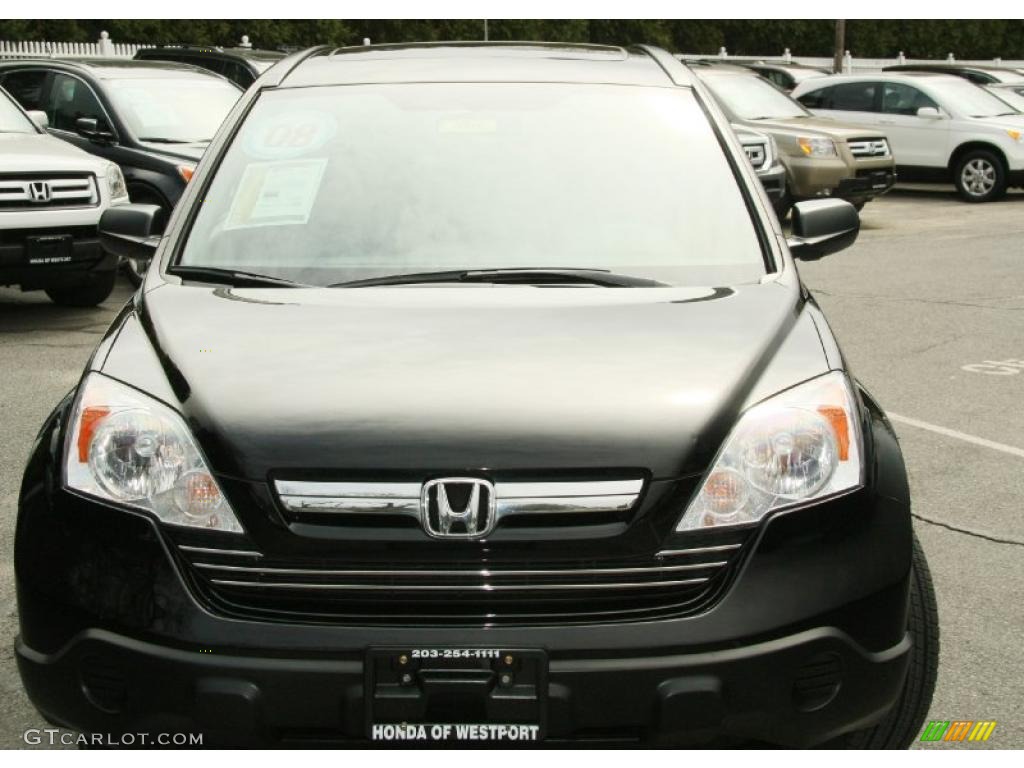 2009 CR-V EX 4WD - Crystal Black Pearl / Black photo #2