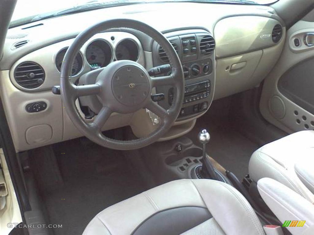 2005 Chrysler PT Cruiser GT Convertible Taupe/Pearl Beige Dashboard Photo #48509827