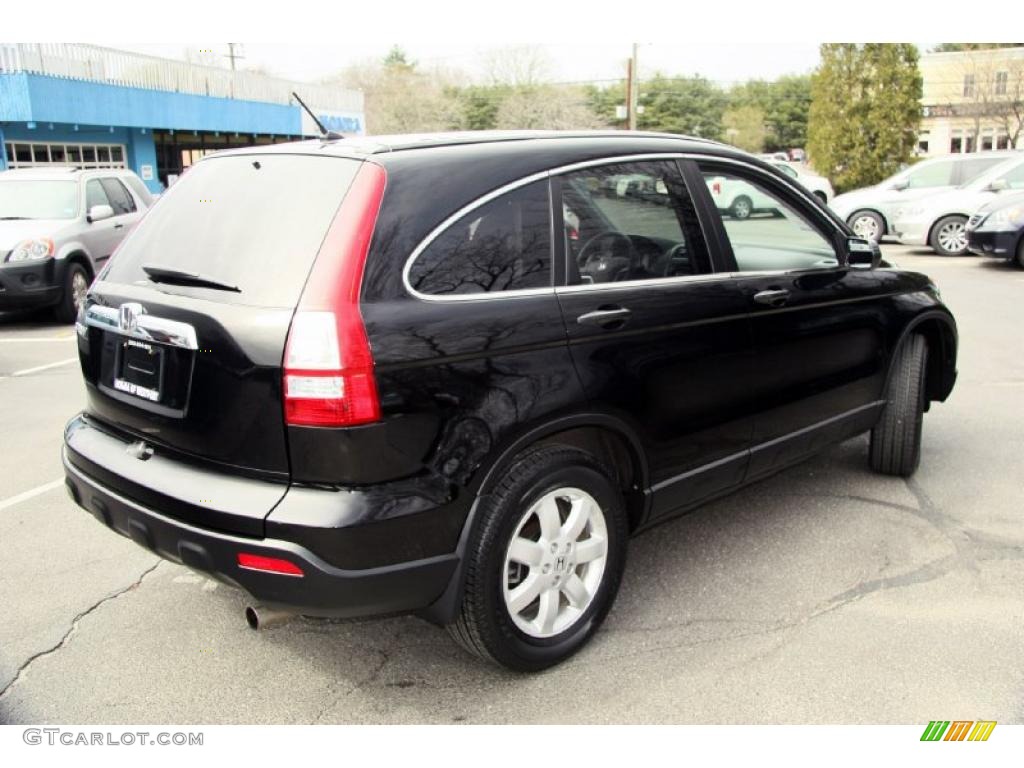 2009 CR-V EX 4WD - Crystal Black Pearl / Black photo #5